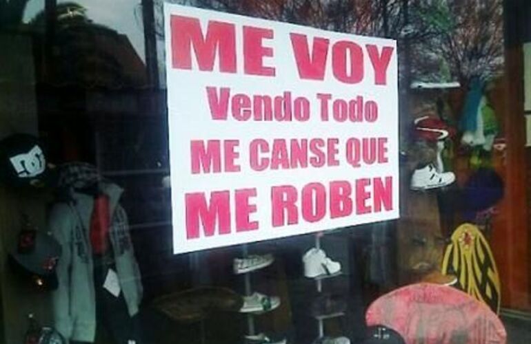 Imagen de Le robaron 70 veces y decidi&oacute; cerrar su local