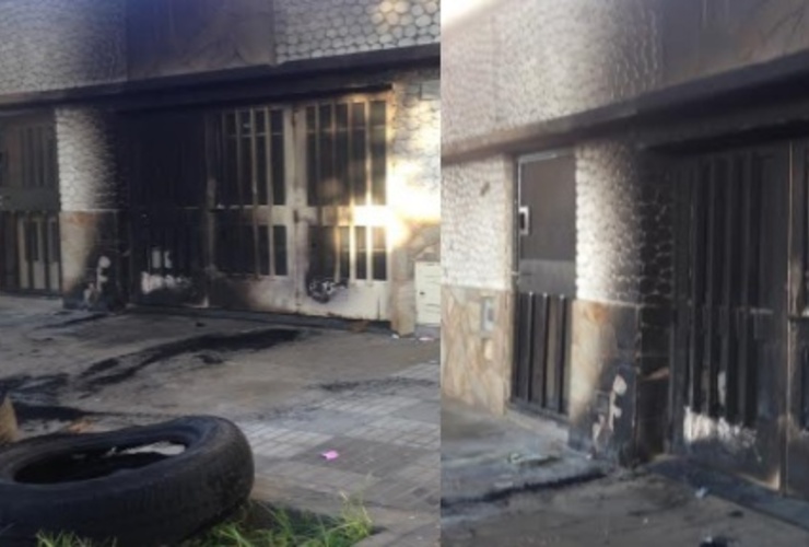 Imagen de Rosario: Hicieron explotar neumáticos frente a una casa