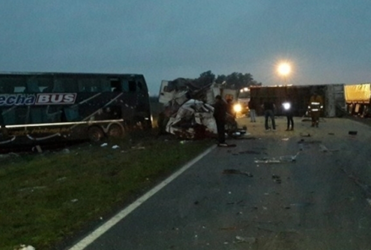 El lugar del accidente. Foto: FM Nuevo Mundo / Diego Pelossi