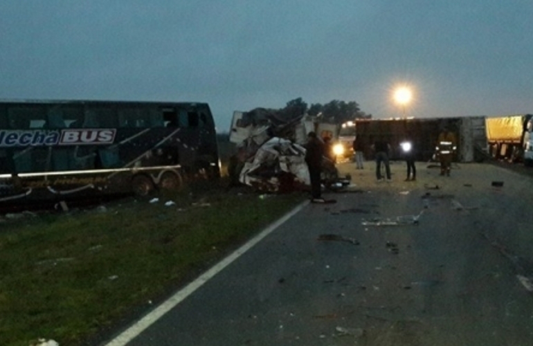 El lugar del accidente. Foto: FM Nuevo Mundo / Diego Pelossi