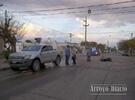 Imagen de Accidente entre una moto y una camioneta