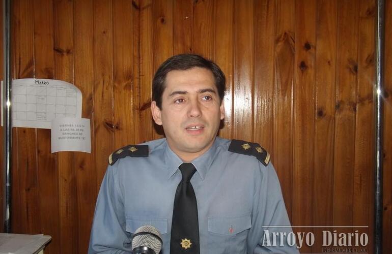 Comisario Alejandro Santos. Foto: Archivo AD