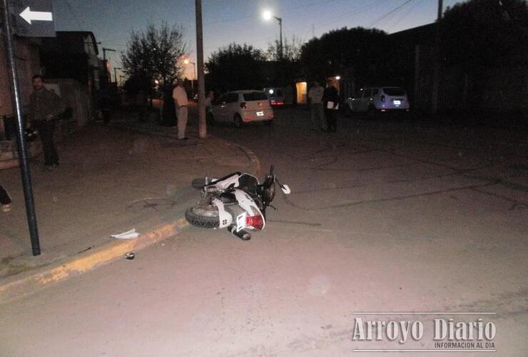 Accidente en Belgrano y General López. Foto: Claudio Ferreyra