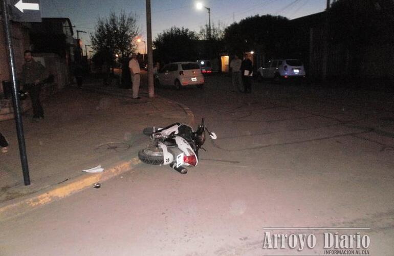 Accidente en Belgrano y General López. Foto: Claudio Ferreyra