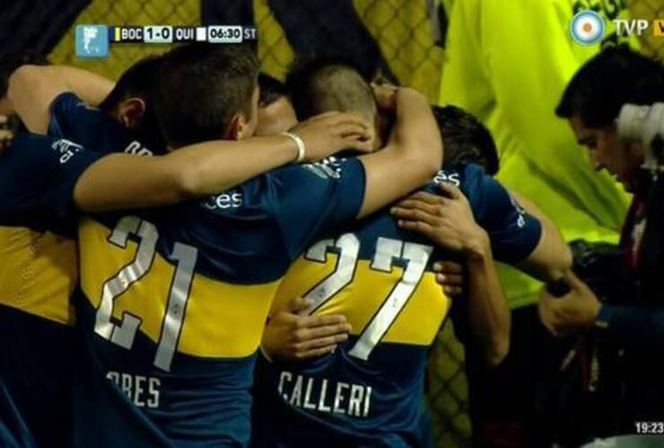 Imagen de Con la cabeza en el Superclásico, Boca pasó a Quilmes