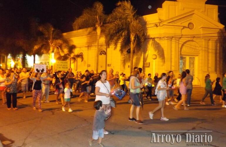 La última movilización que se hizo en Arroyo Seco por más seguridad fue en febrero de este año. Foto: Archivo AD