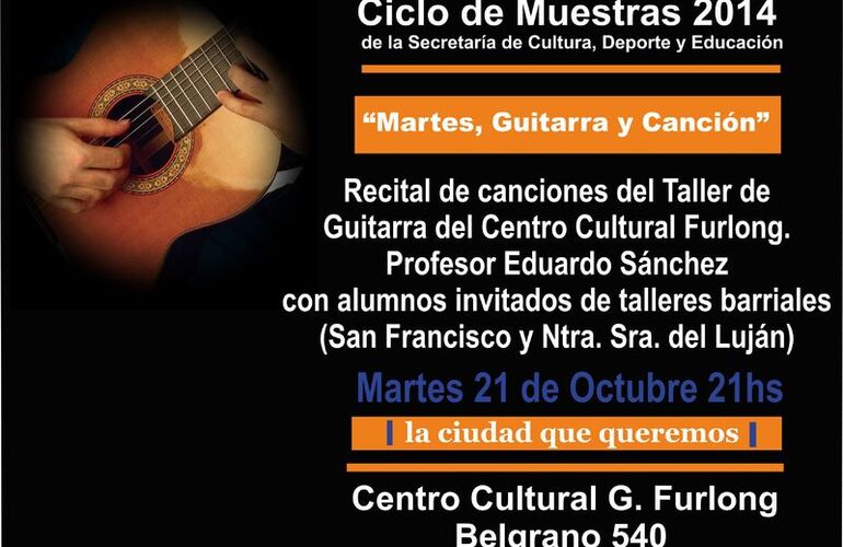 Imagen de Recital de canciones: Martes, Guitarra y Canción