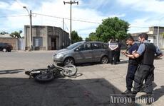 Imagen de Accidente entre una moto y un automóvil