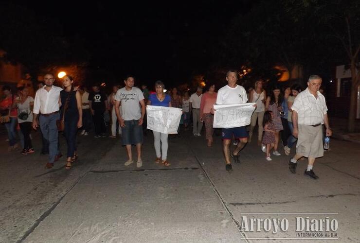 Imagen de Poca convocatoria en la marcha por más seguridad