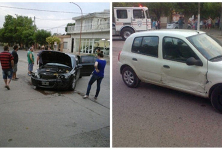 Uno de los accidentes sucedió en San Martín y San Nicolás