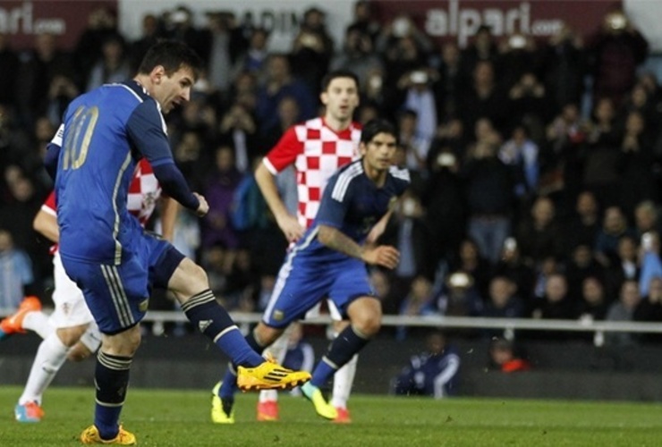 Imagen de Argentina le ganó a Croacia 2 a 1