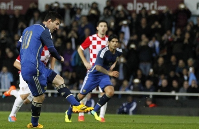 Imagen de Argentina le ganó a Croacia 2 a 1