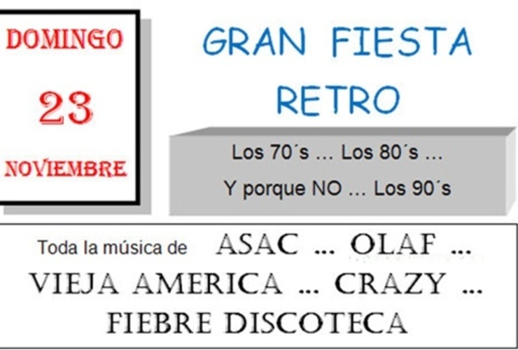 Imagen de Gran Fiesta Retro Imagen de Gran Fiesta Retro