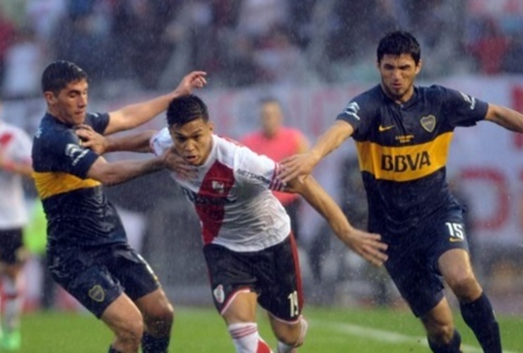 Imagen de Boca y River, frente a frente en el primer Superclásico copero