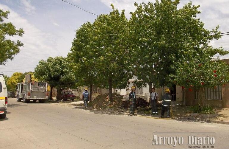 Imagen de Salida de Bomberos por un escape de gas