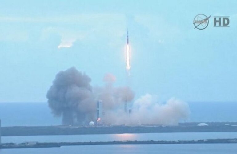 Imagen de La misi&oacute;n Orion EFT-1 despeg&oacute; con &eacute;xito y ya est&aacute; en el espacio