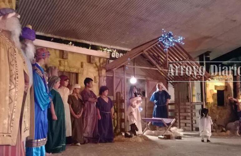 Imagen de El pesebre viviente en el Anfiteatro