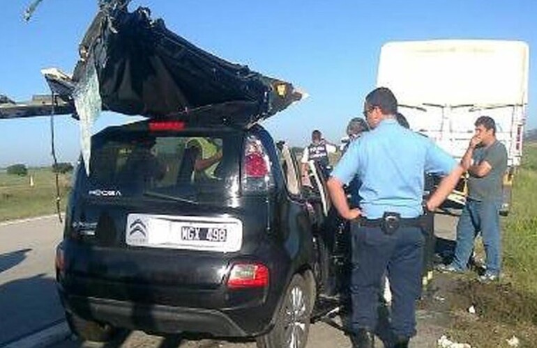 Imagen de Un choque con un muerto en la autopista Rosario-Córdoba