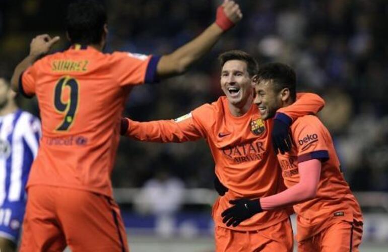 Imagen de F&uacute;tbol Internacional: Messi brill&oacute; con tres goles en el triunfo de Barcelona ante Deportivo La Coru&ntilde;a