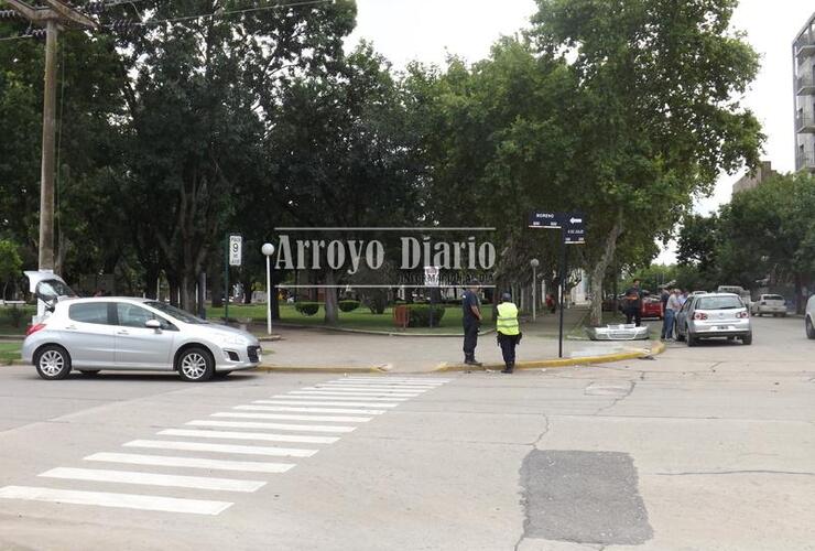 El accidente se registró frente a la Plaza 9 de Julio