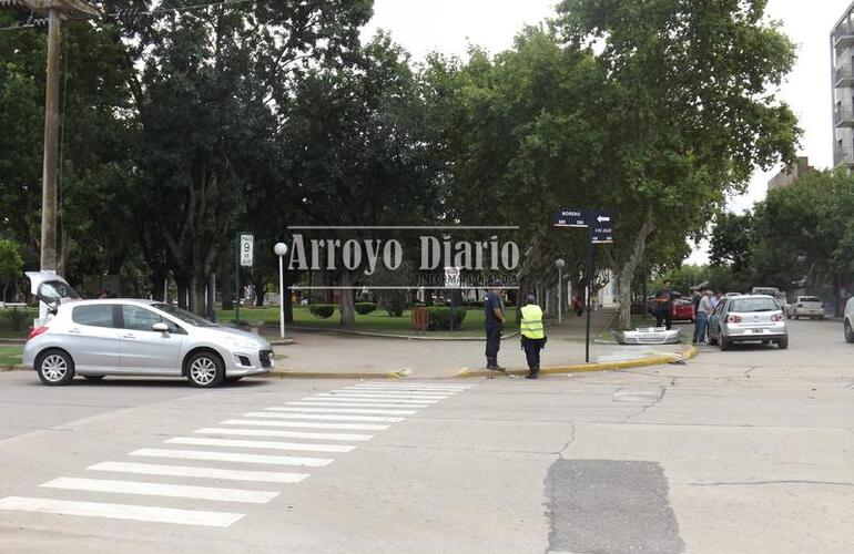 El accidente se registró frente a la Plaza 9 de Julio