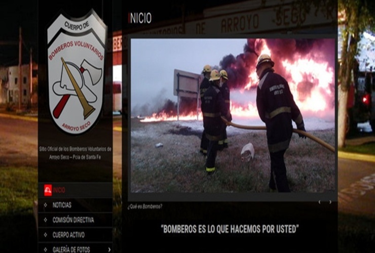 La página del cuartel es: www.bomberosarroyoseco.org.ar