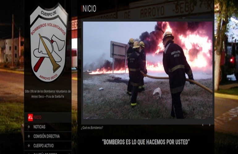 La página del cuartel es: www.bomberosarroyoseco.org.ar