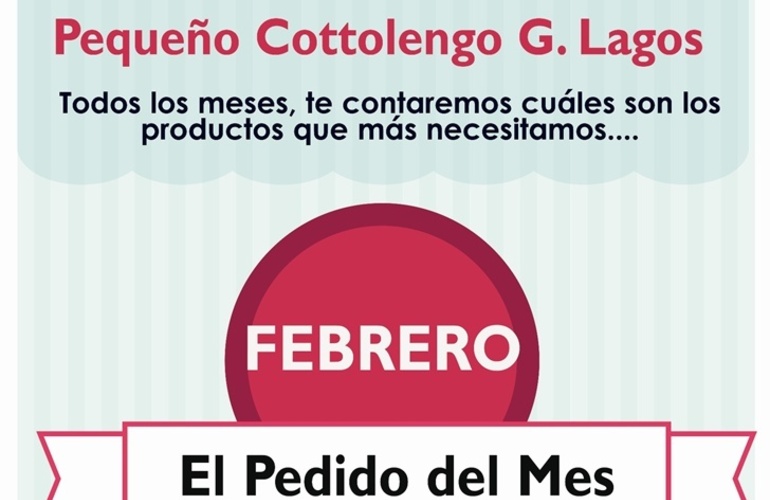 Imagen de Pedido del mes del Cottolengo "Don Orione" de General Lagos