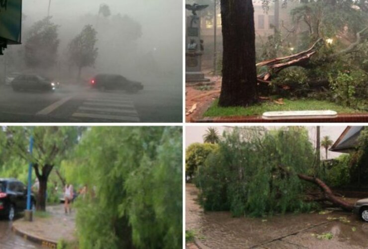 Imagen de Intenso temporal en Entre Ríos: granizo, lluvia y hasta la cola de un tornado