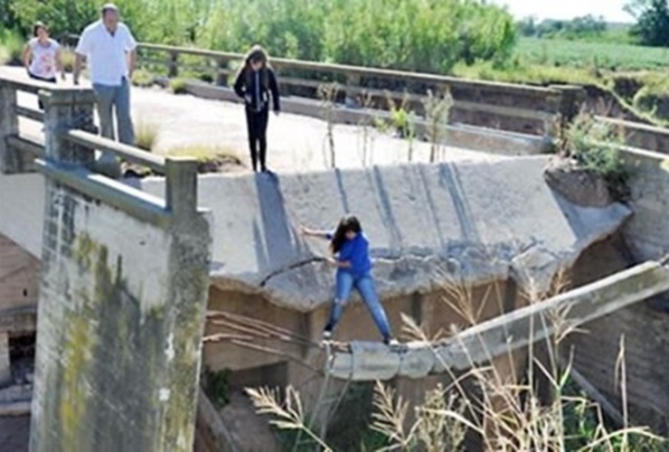 El llamado Puente Blanco es un acceso crucial de la zona.