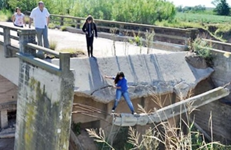 El llamado Puente Blanco es un acceso crucial de la zona.