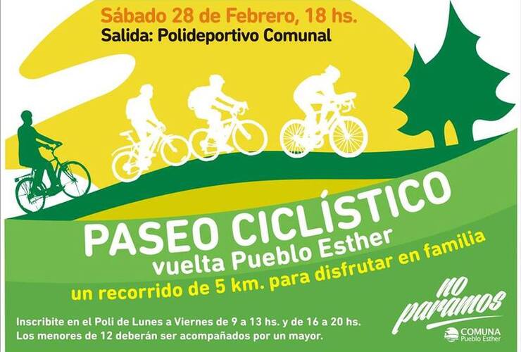 El paseo ciclístico lleva el nombre de "Vuelta a Pueblo Esther"