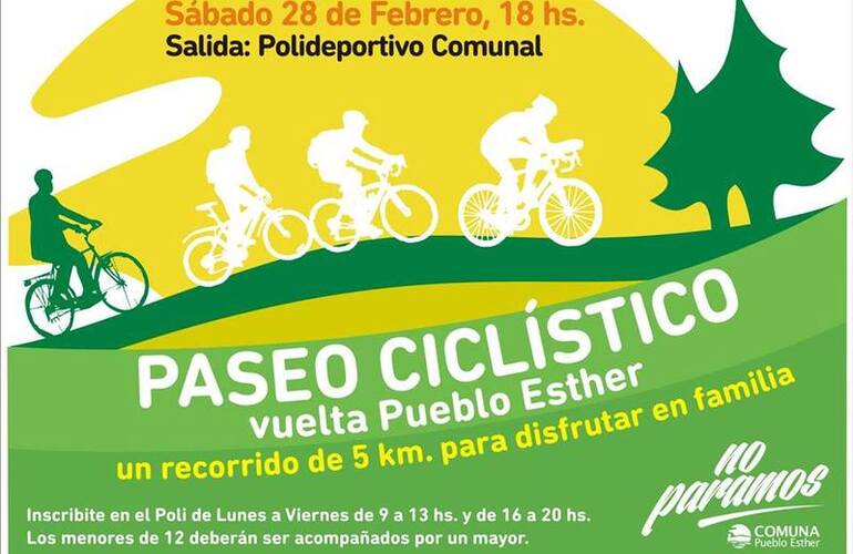 El paseo ciclístico lleva el nombre de "Vuelta a Pueblo Esther"