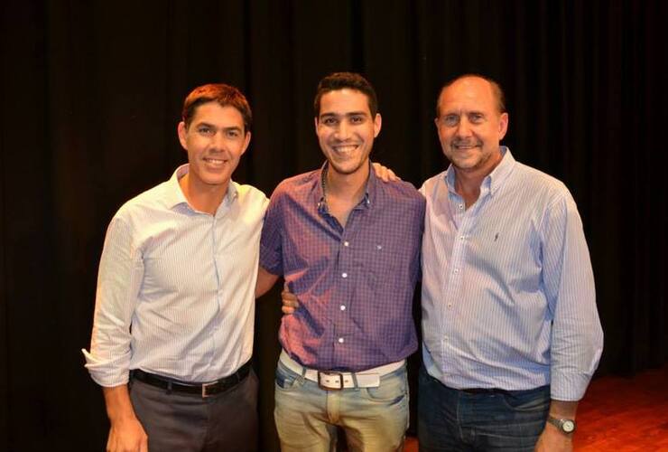 De izquierda a derecha: Alejandro Ramos, Ramiro Bandieri y Omar Perotti. Foto: Facebook