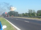 El piquete en la autopista. Foto: Rosario3