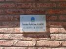 La placa recordatoria en nombre de Liliana Stéfano