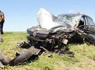 Según trascendió, el accidente ocurrió a la altura del kilómetro 151 en la ruta nacional 5, entre el VW Vento de Bello y una camioneta Audi. Foto: El Tranvia