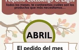 Pedido del mes del Cottolengo "Don Orione" de General Lagos
