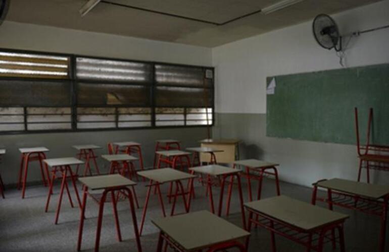 Las aulas estar&aacute;n vac&iacute;as en Santa Fe entre el 13 y el 24 de julio. Foto: C. Mutti Lovera
