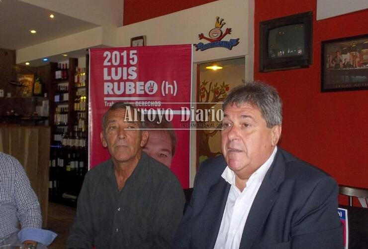 Rolando Lazarte junto a Luis Rubeo