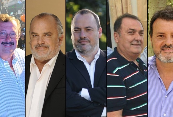 Los principales precandidatos a senador.