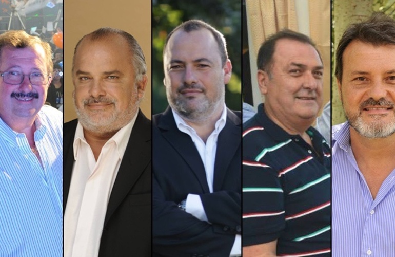 Los principales precandidatos a senador.