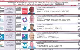 Los candidatos a Intendente.