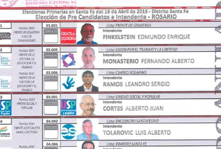 Los candidatos a Intendente.