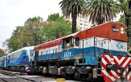 Empalme Coghlan. El lugar donde la formación quedó varada. Debió ser remolcada por una antigua locomotora.