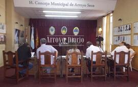 Los concejales en la sesión de este martes