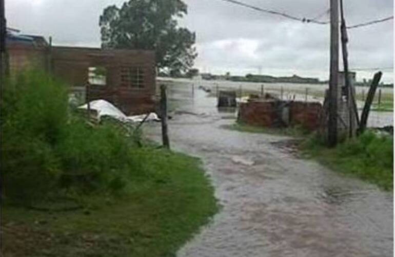 Así estaba el Paraje "El Ombú" el sábado por la mañana. Foto: Facebook