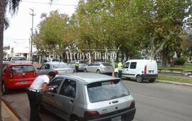 Los controles se realizaron por calle Belgrano al 500