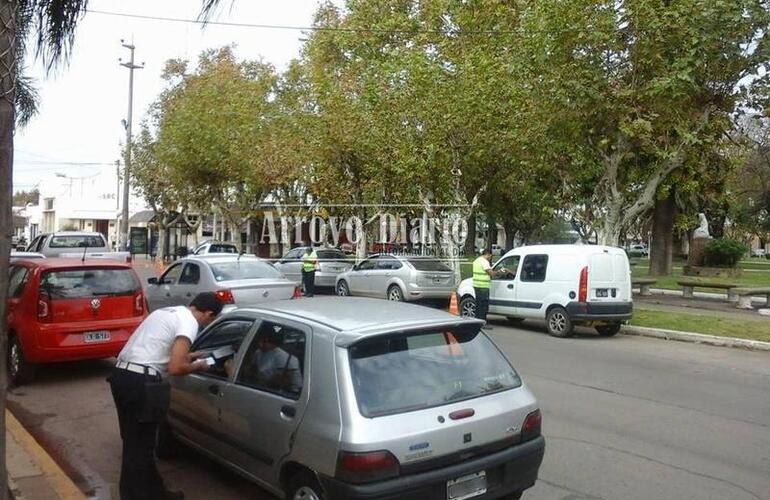 Los controles se realizaron por calle Belgrano al 500