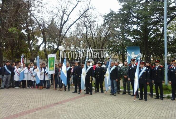 El acto se realizó en la Plaza 9 de Julio